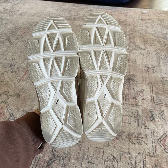 Copenhagen Studios EU 36 Suede-Leather Panelled Chunky Designer Sneakers White - Picture 6 of 9